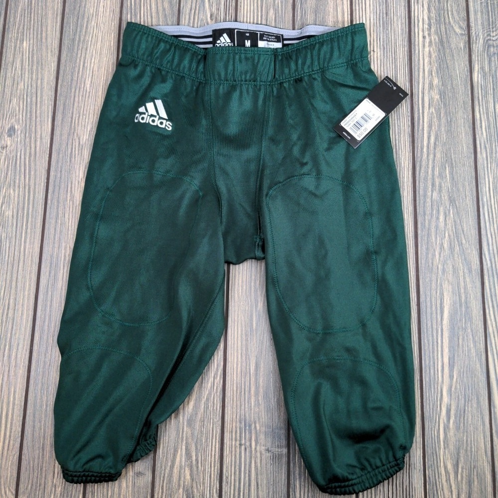 Adidas‎ Mens Press Coverage Football Pants Team Dark Green 194BA Medium NWT